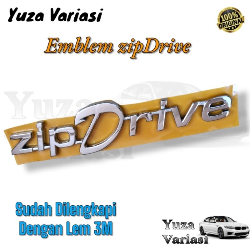 Emblem Tulisan zipDrive Kia Visto 2000-2015 Original // Emblem Logo Tulisan zipDrive Original Kia Vi