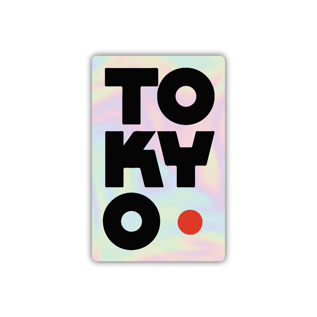 

Z141 sticker tokyo aesthetic, stiker hologram satuan