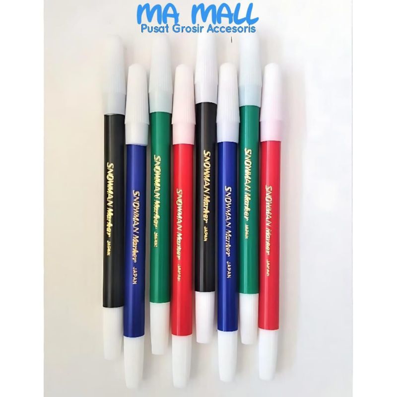 

Spidol Snowman Marker Kecil A110 Pensil Color Type Snowman Pensil Spidol warna Hitam Merah Biru Cair Joyko
