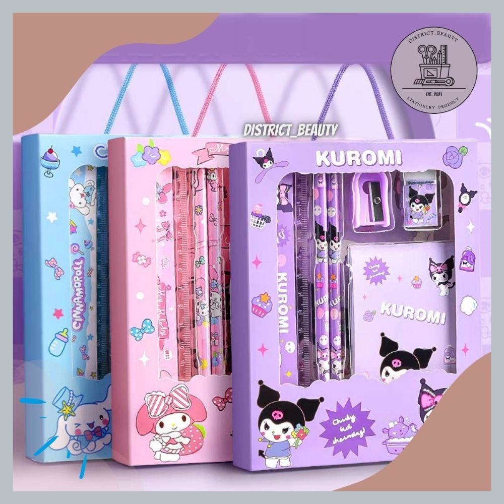 

PAKET ALAT TULIS TALI 5 IN 1 SANRIO GIFT HAMPERS KADO ANAK TEMA SANRIO STATIONERY SET ATK LUCU TERMURAH
