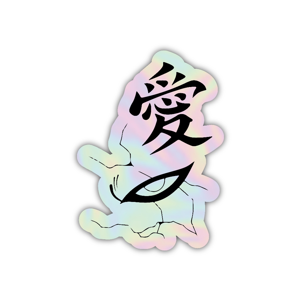 

Z146 sticker gaara anime naruto, stiker hologram satuan