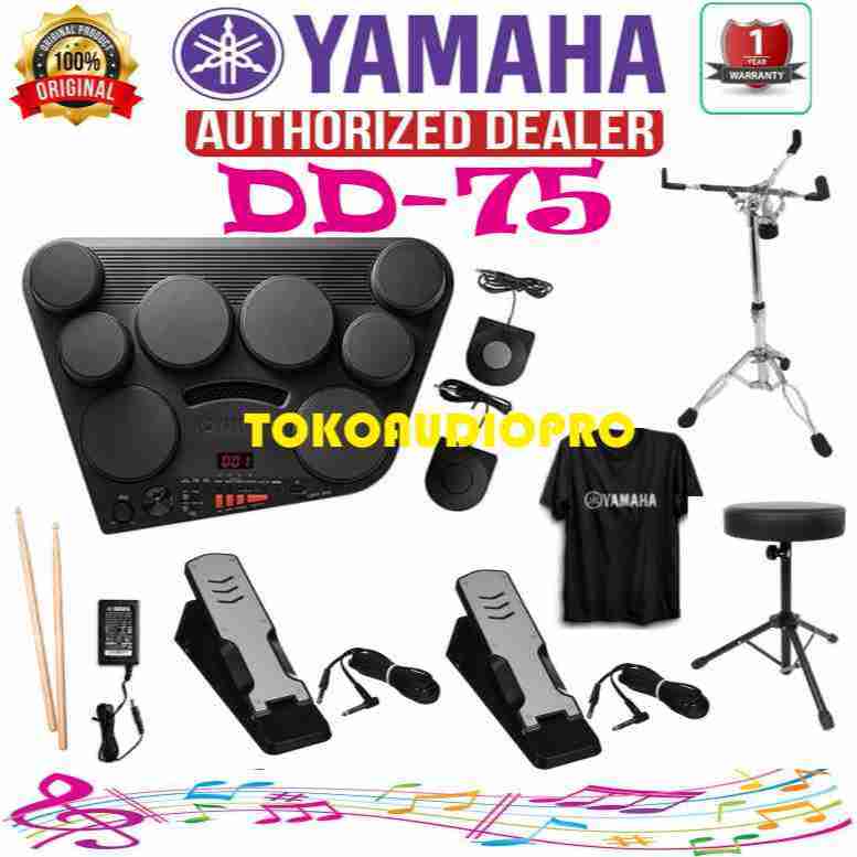 Drum Yamaha DD75 Digital Drum Pad Controller Paket DD-75
