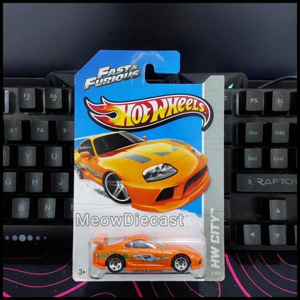 Hot Wheels - Toyota Supra Oren - Hotwheels Toyota Supra Orange