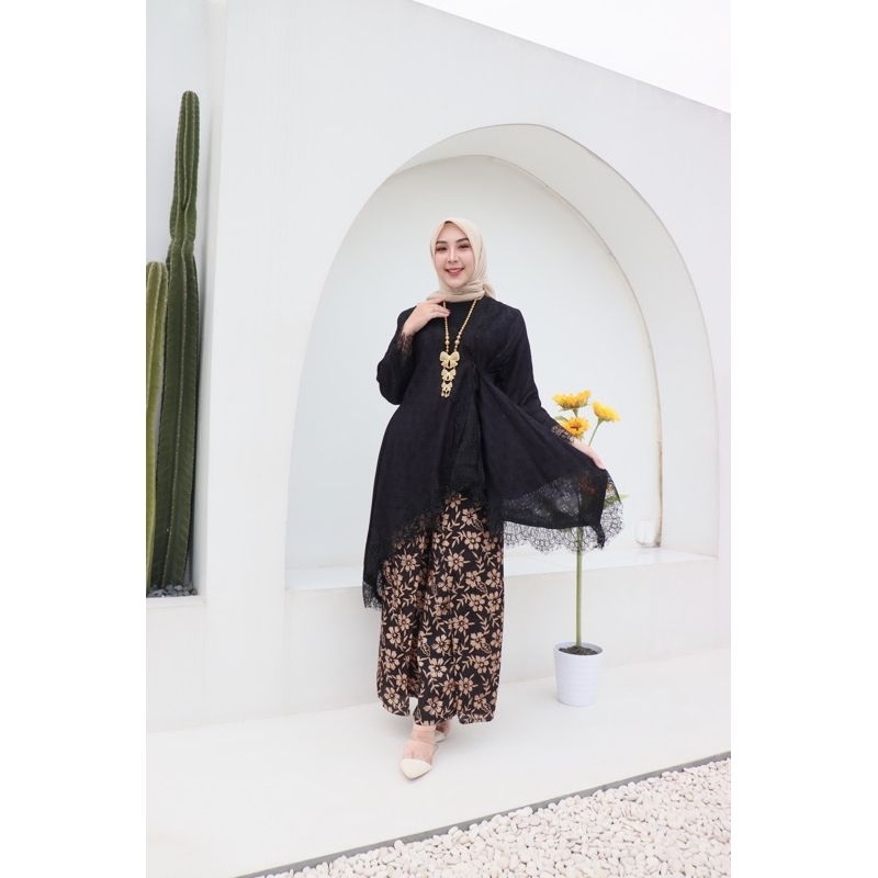 AZAIRA SET CELANA BATIK VISCOSE PREMIUM KIMONO|SET KONDANGAN|SET BATIK VISCOSE