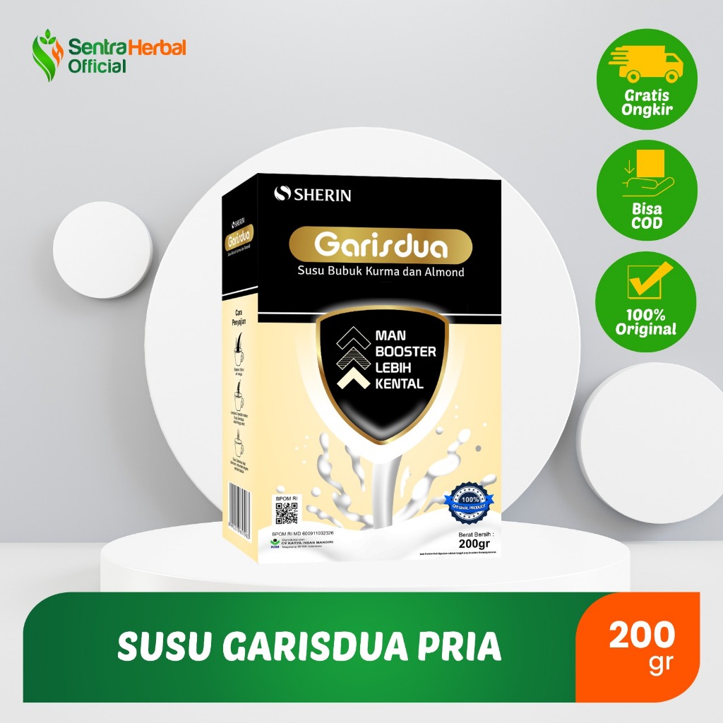 

Sherin - Susu Garisdua Pria Susu Kambing Etawa Bubuk 200 Gr