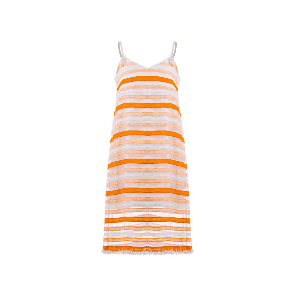 Patrick Owen Nutan Tangarine Camisol Dress