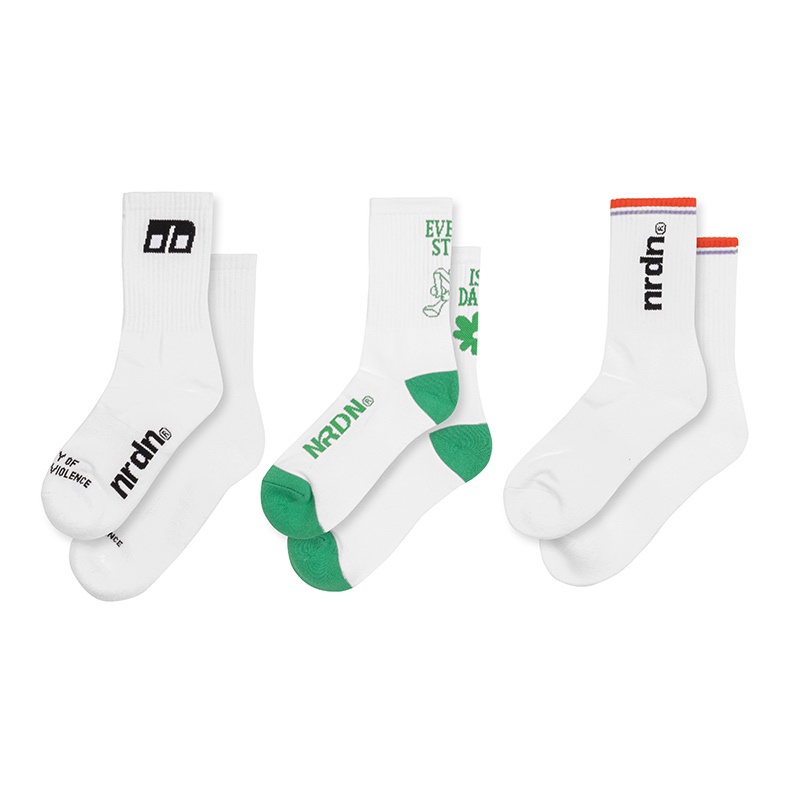 ART F3X NRDN Clothing Kaos kaki Oldschool Logo Socks