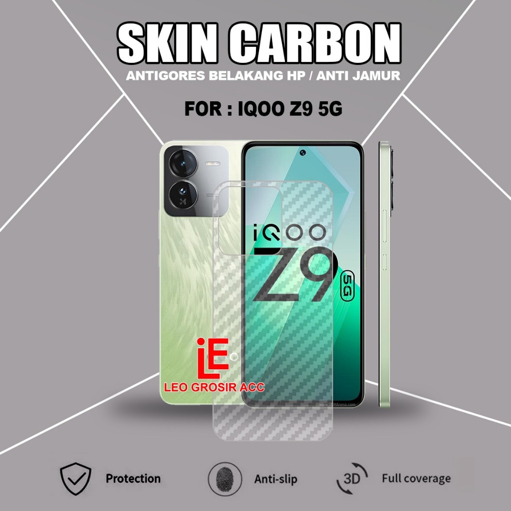 IQOO 15R IQOO 15 IQOO Z9 5G SKIN CARBON ANTI JAMUR  ANTIGORES BELAKANG GARSKIN IQOO 15R IQOO 15 IQOO