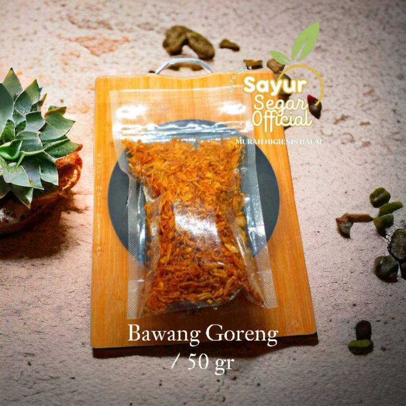 

Bawang Goreng Kemasan 50gr ( Per Pack )