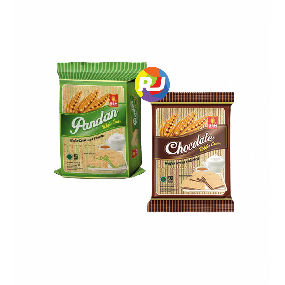 

Snack UBM Wafer Cream 230gr - Pandan / Chocolate