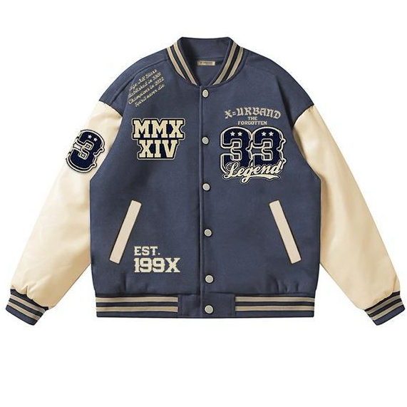 Dhozen Jaket Varsity One Layer Forgotten Pe Fleece 280