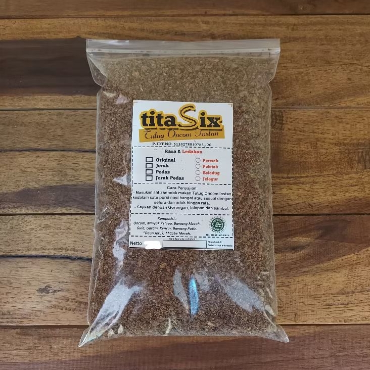 

Tutug Oncom Instan 0,5kg / Setengah Kilo Titasix Food