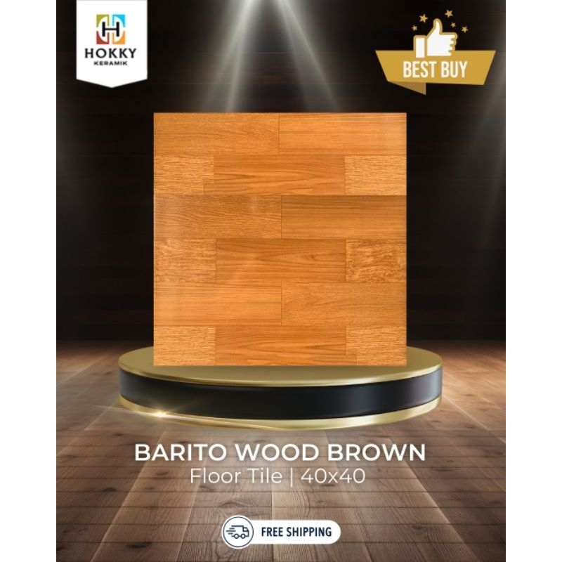 KERAMIK UKURAN 40X40 MOTIF KAYU