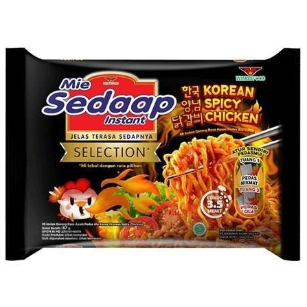 

MIE INSTAN GORENG/ SEDAAP MIE KOREAN SPICY CHICKEN 87 GR (6pcs)