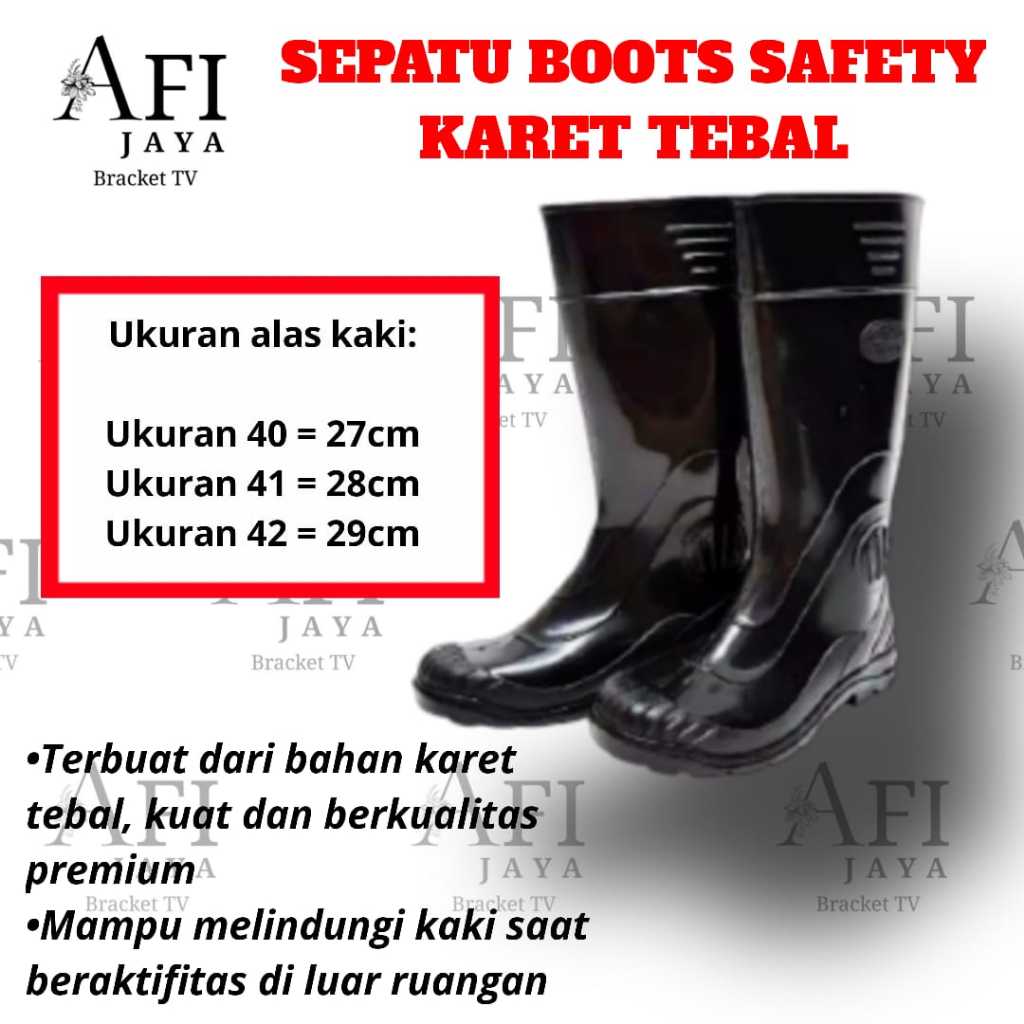 SEPATU BOOTS KARET- SEPATU BOOTS PRIA KUALITAS PREMIUM- SEPATU PRIA