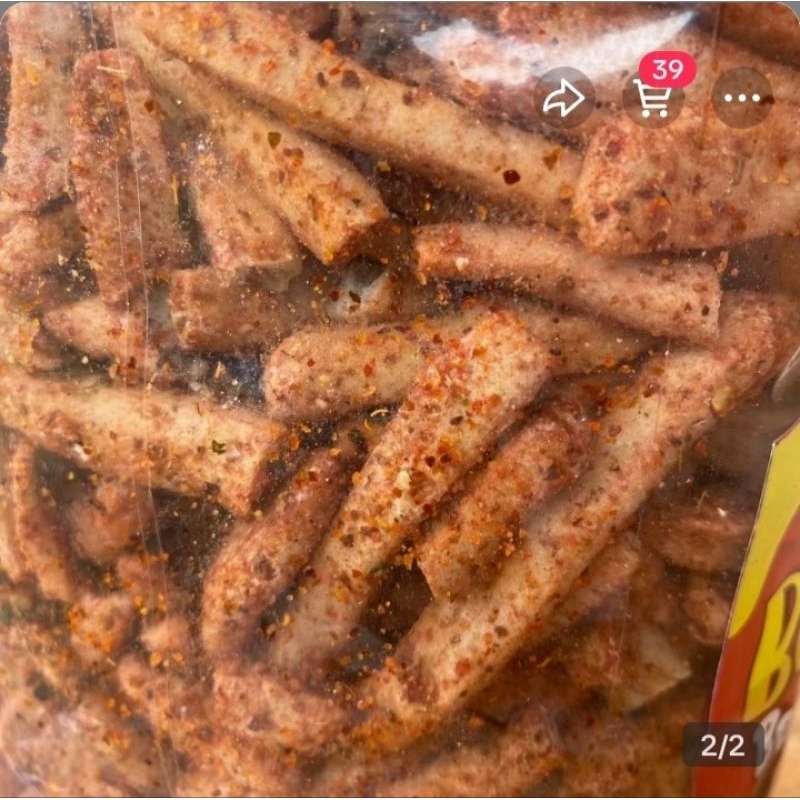 

Basreng pedas Daun jeruk kemasan 150gram Asli Trenggalek