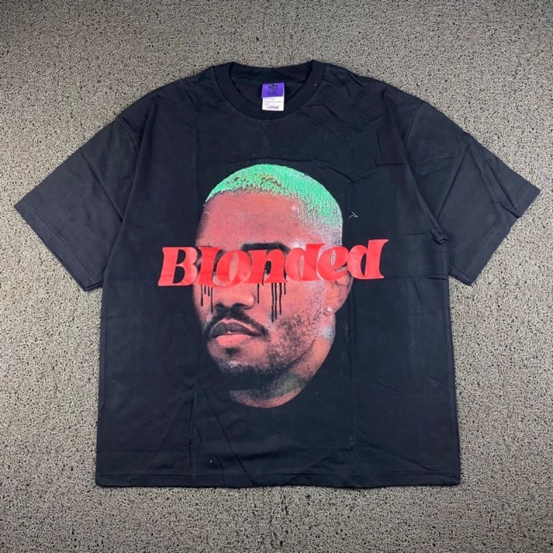 KAOS OVERSIZE FRANK OCEAN BLONDED VINTAGE BLACK