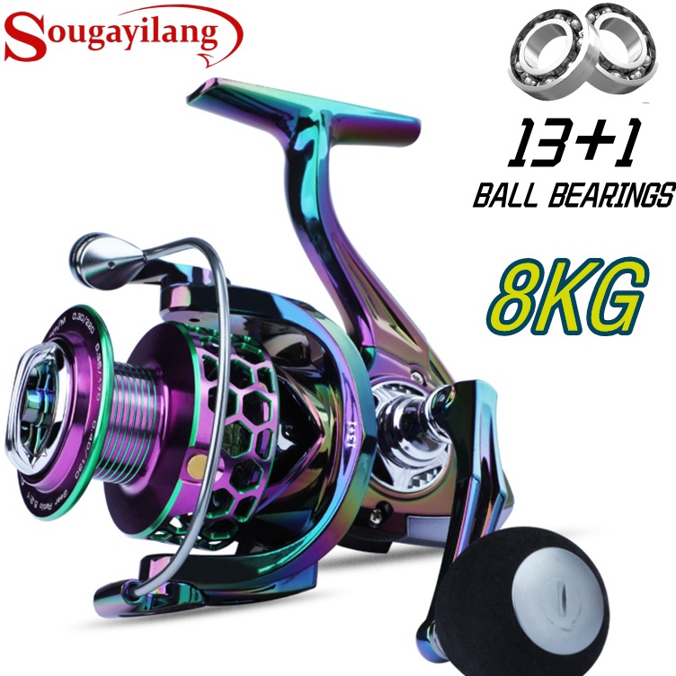 Sougayilang 15 Reel Pancing Alat Gulungan Pancing 61 121BB rill pancing rell pancing j ZE3