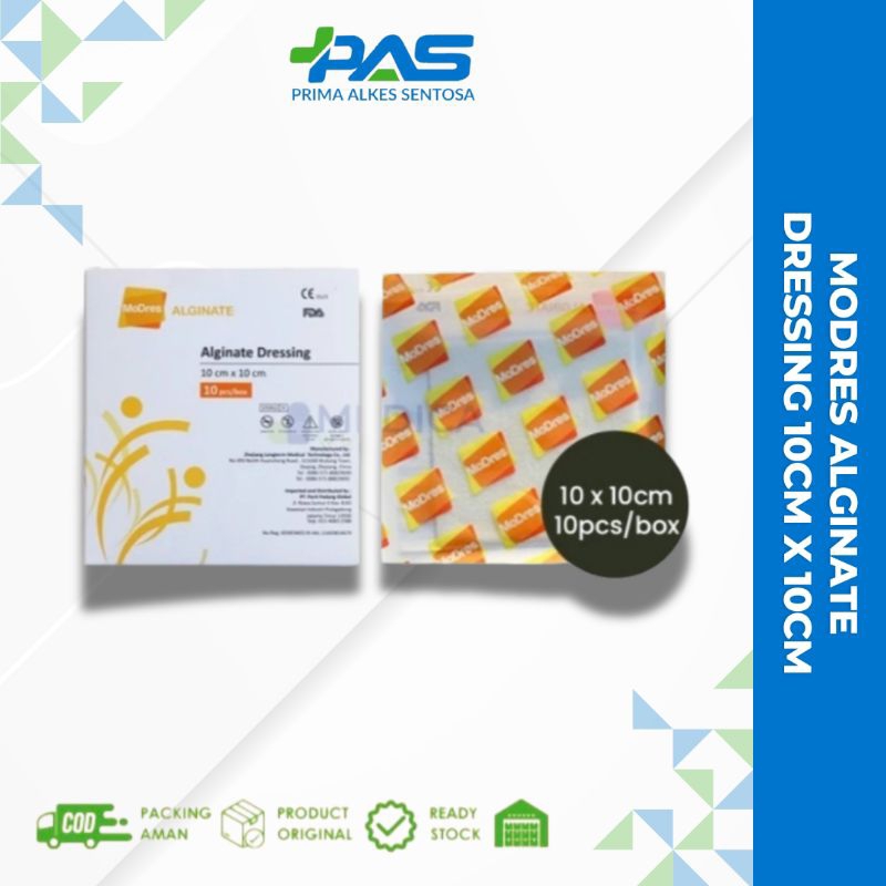 Modres Calsium Alginate Dressing 10cm x 10cm ( Harga 1Pcs )