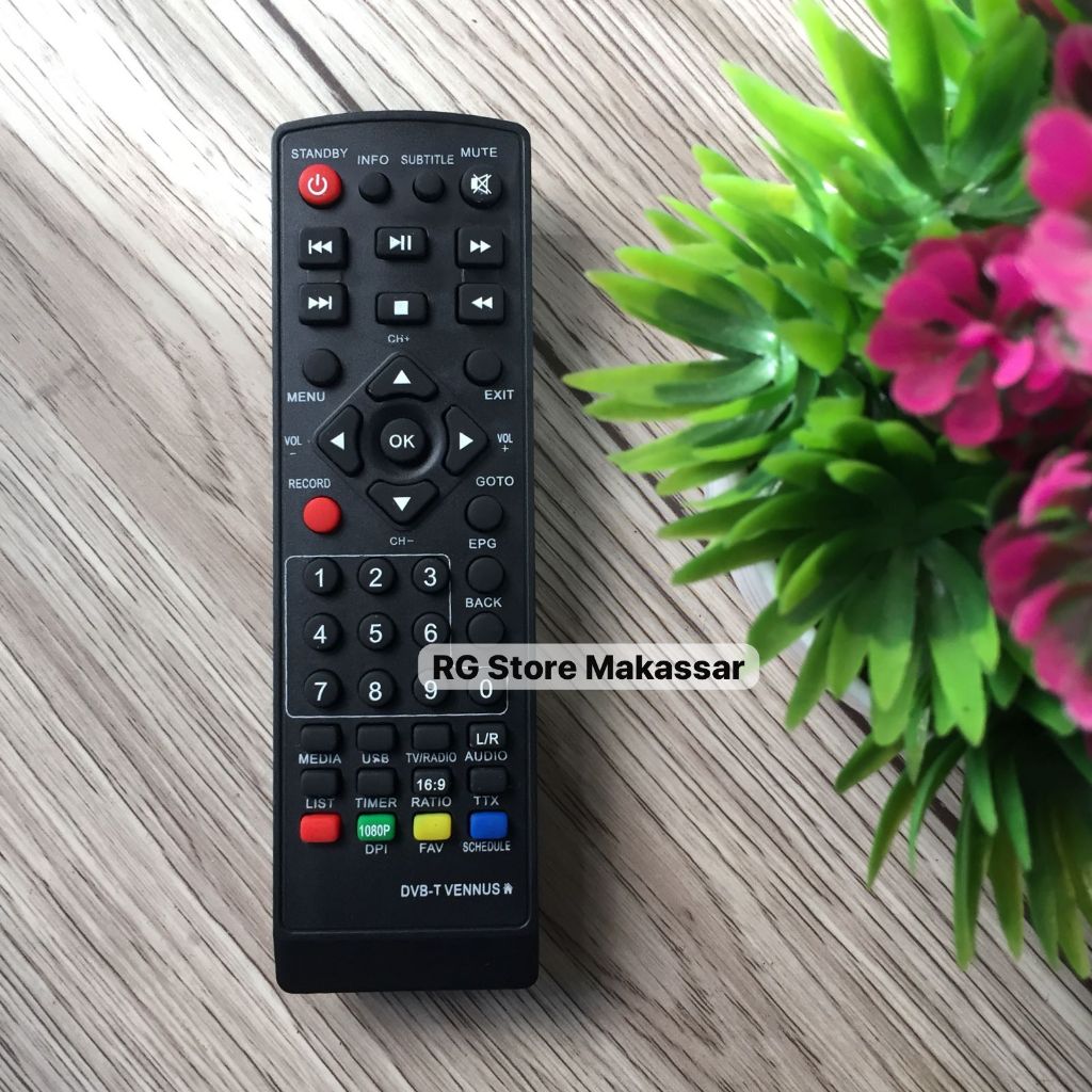 Remot Remote STB Venus Cabai Rawit DVB T2 MPEG4