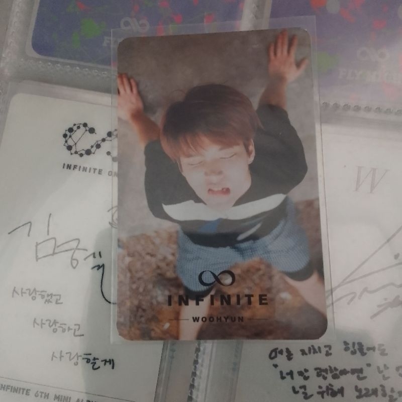 infinite woohyun infinite only photocard pc