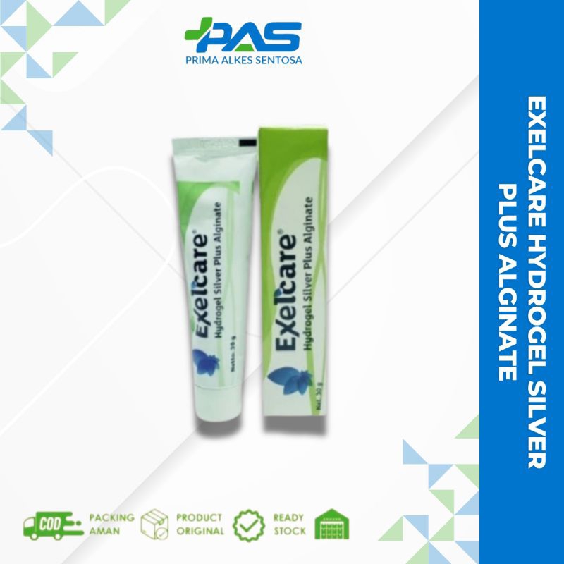 Exelcare Hydrogel Silver Plus Alginate / Salep Luka 30gram