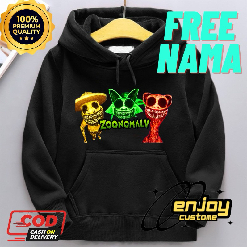 SWEATER HOODIE ANAK MOTIF ZOONOMALY