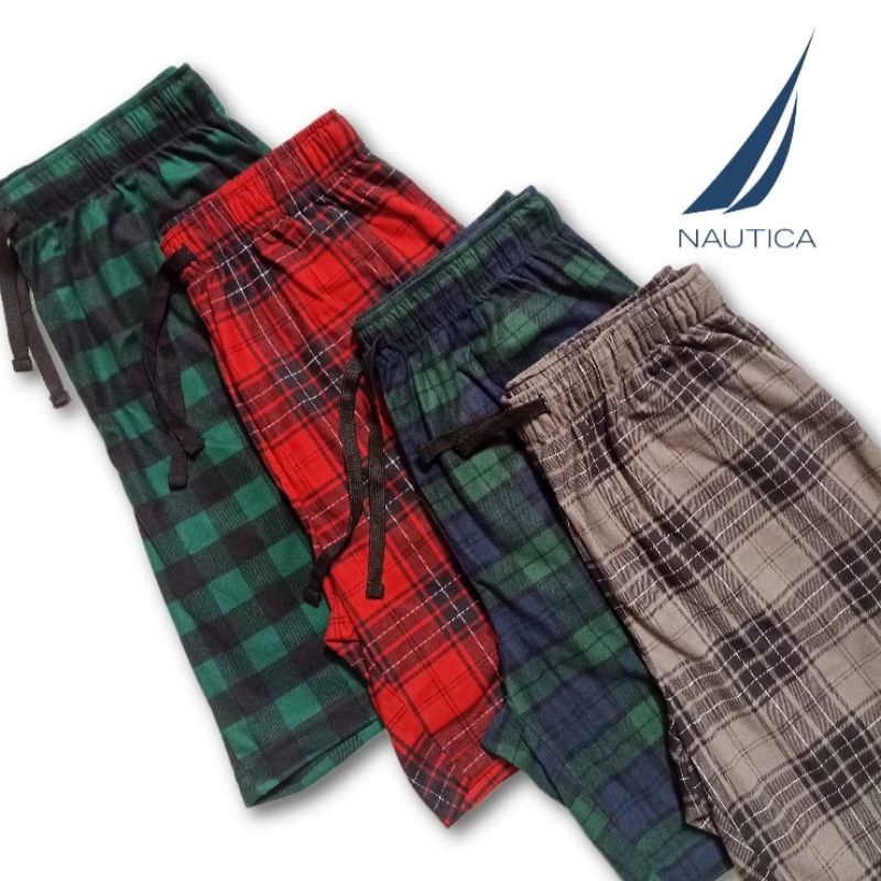 Celana Pendek Pria Santai Sleep Short Na*tic* Plaid Flannel Original/Celana Pendek motif kotak kotak
