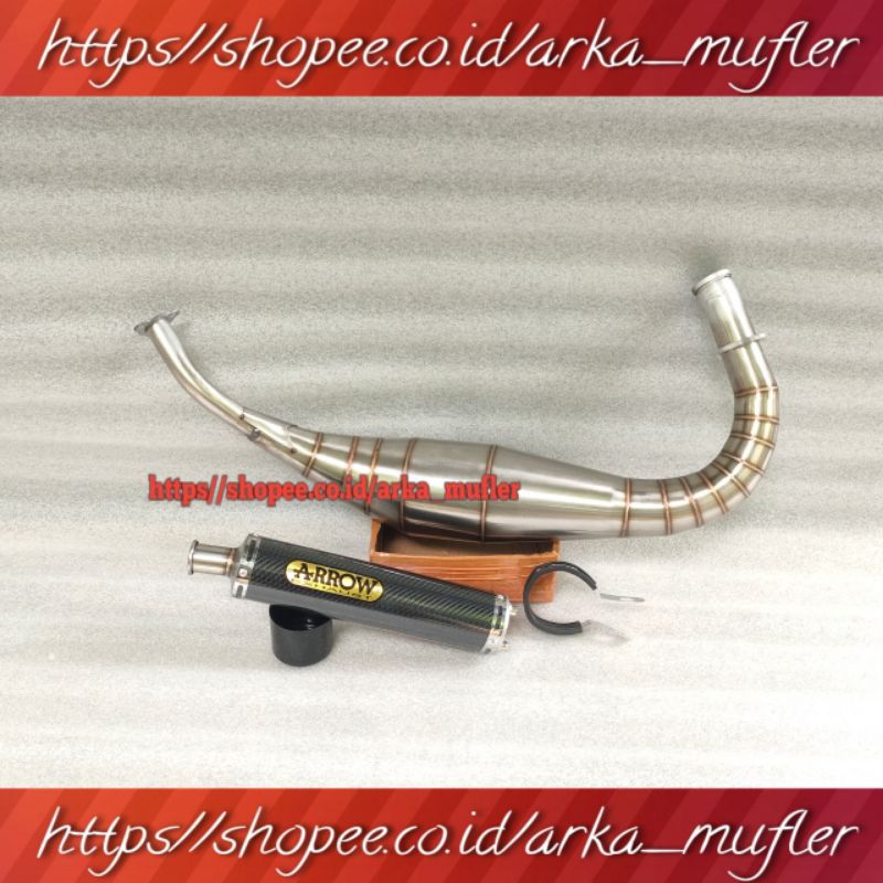 Knalpot Arrow Exhaust RX King RX Special Model Repsol