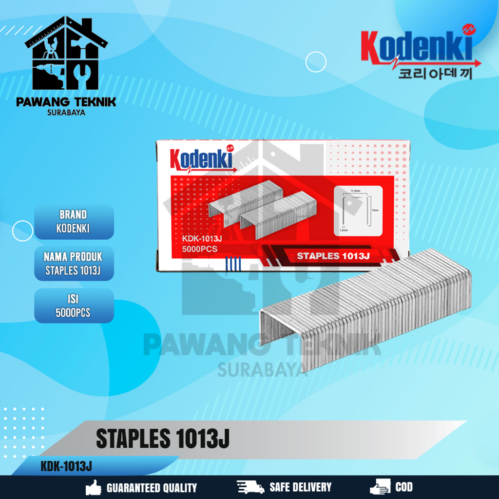 

Kodenki Isi Staples 1013J Refill Airnailer Gun 1013J - Isi Mesin Alat Staples 1013 J - Isi Paku Tembak Tsples U Type 1013J Isi Staples Angin Air Stapler Refill 1013J Isi 5000Pcs Ainailer Paku Tembak Angin Jok Sofa Mebel Interior Furniture