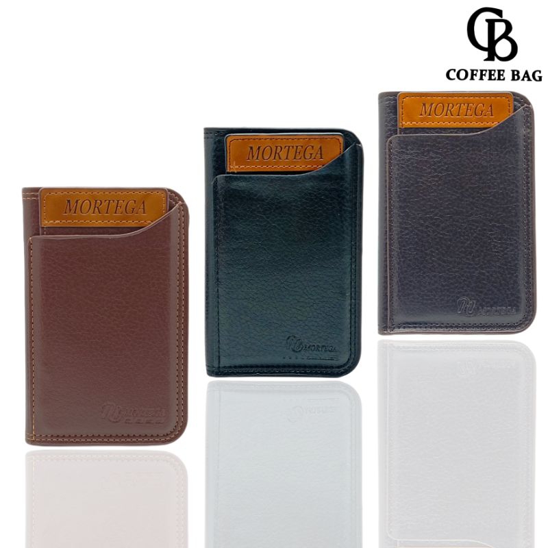 [CB] Dompet Lipat Pria Kulit Original / Dompet Tanggung Cowok 3/4-M-9403