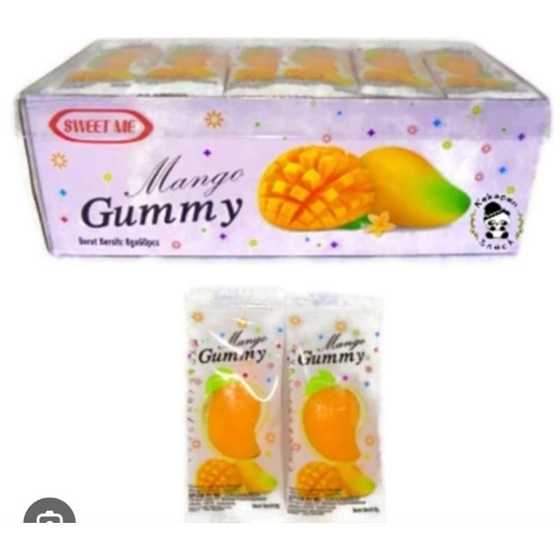 

Sweet Me Manggo Gummy Permen Lunak rasa mangga isi 60pcs