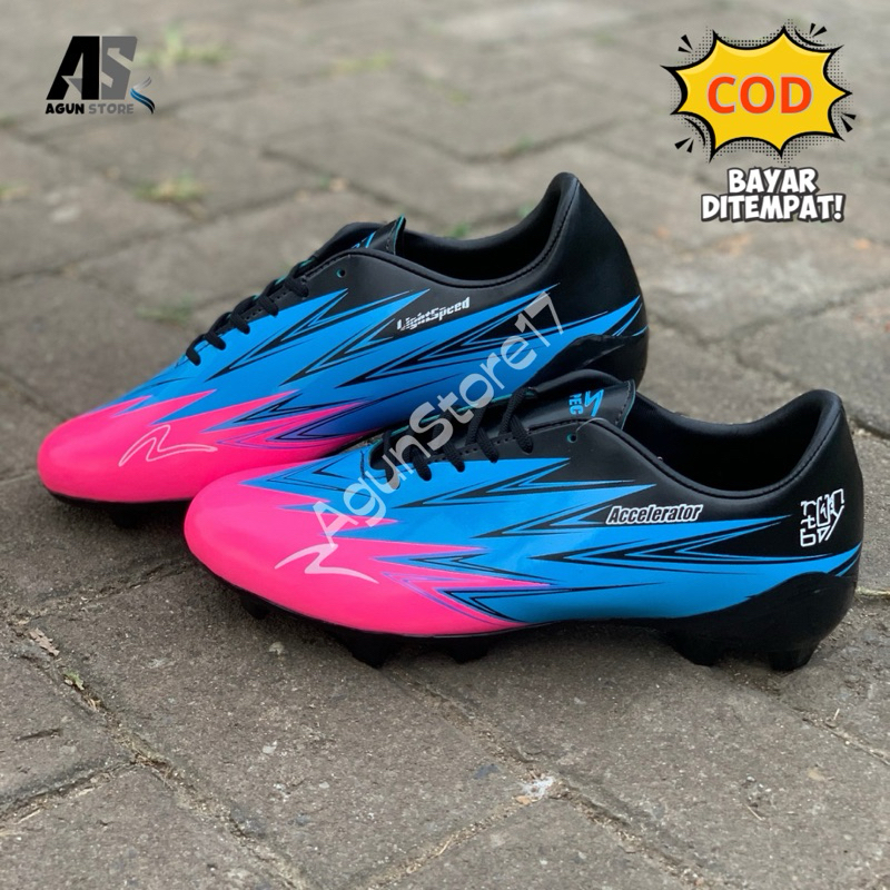 sepatu bola specs accelerator lighrspeed pro hitam biru/sepatu bola specs terbaru