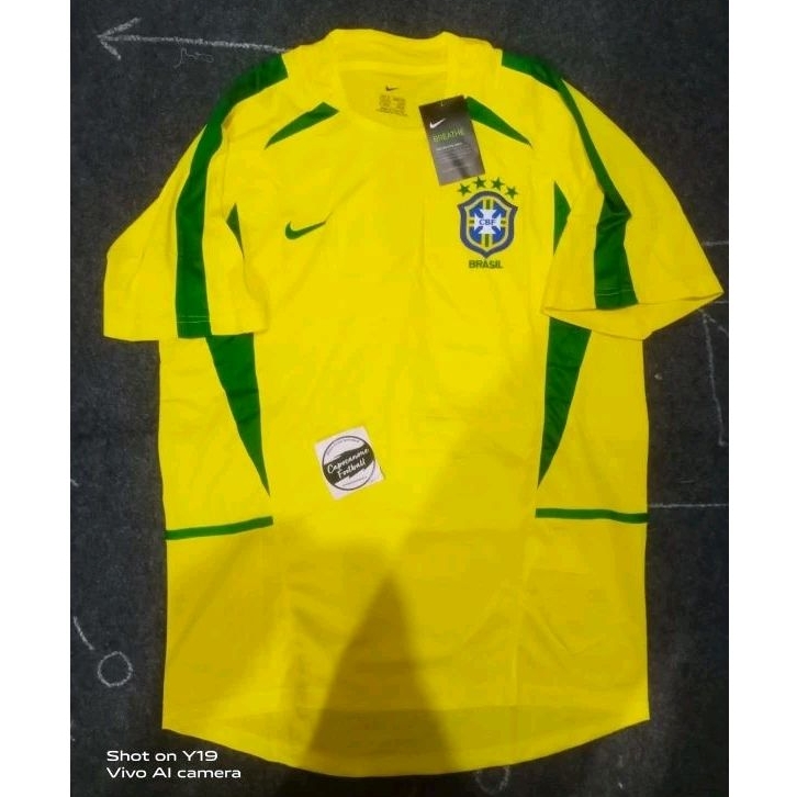 BAJU JERSEY BRAZIL RETRO 2002 02 2003 2004 2005 03 04 HOME WORLD CUP