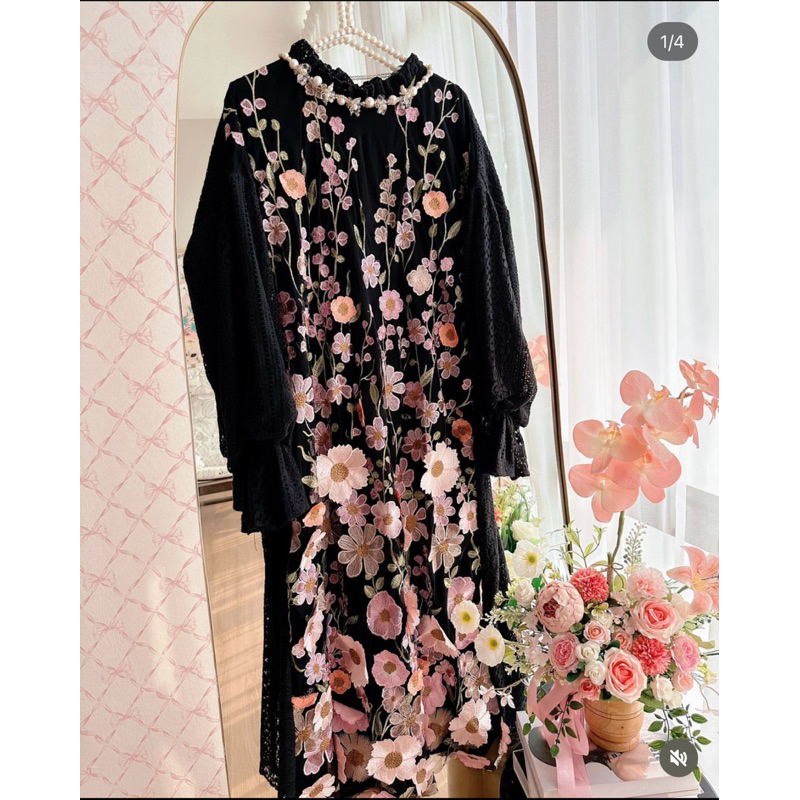 BLOOM MIDI DRESS HAIDEE AND ORLIN