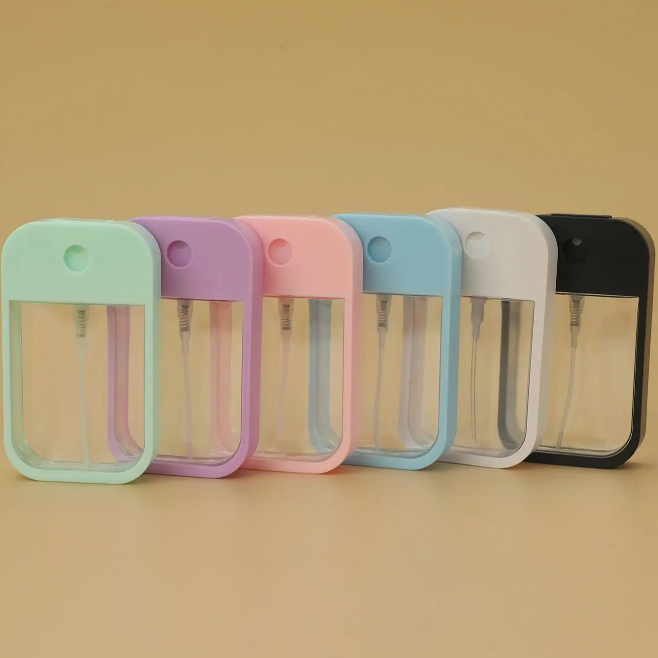 Botol Spray Kotak 45 ml Pocket Plastik Refill