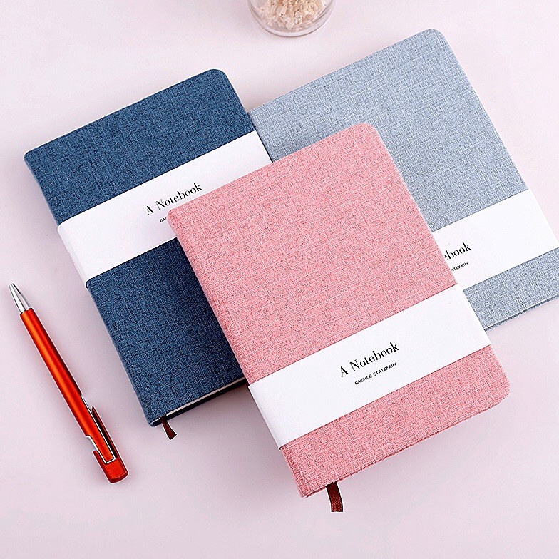 

HANYA DISINI PROMO LITTLE O Canvas Cover Notebook buku catatan Buku Hardcover Notebook Aesthetic Notebook A5 A6