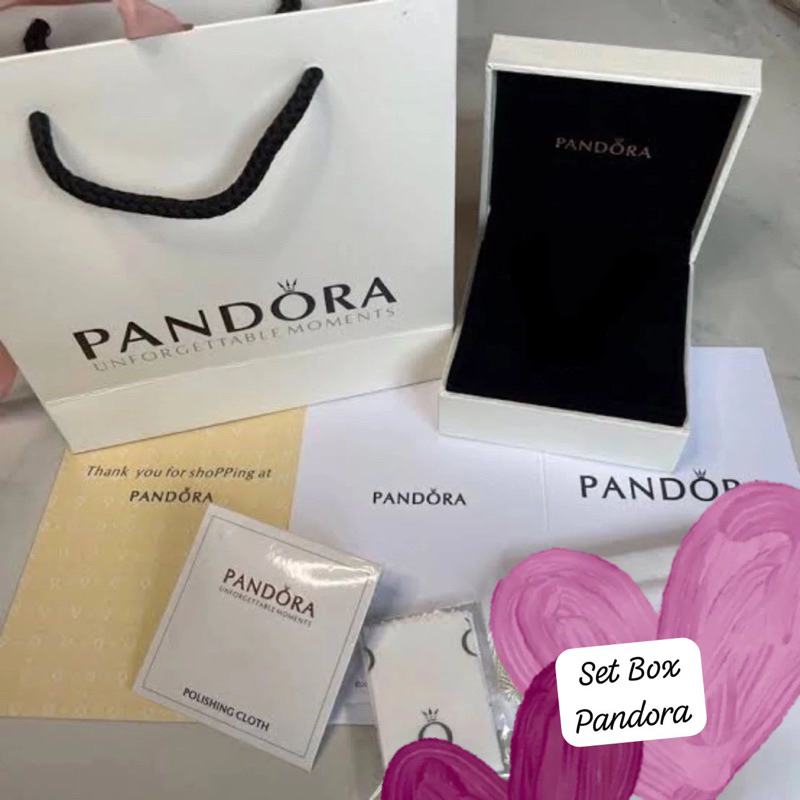 

FULL SET BOX PAPER BAG PANDOR4