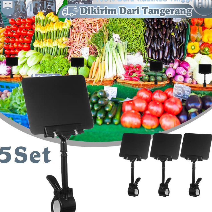 

Harga Murah 5pcs Penjepit Harga Price Tag Dengan Papan Tulis Kapur Kecil Jepitan Harga Obral