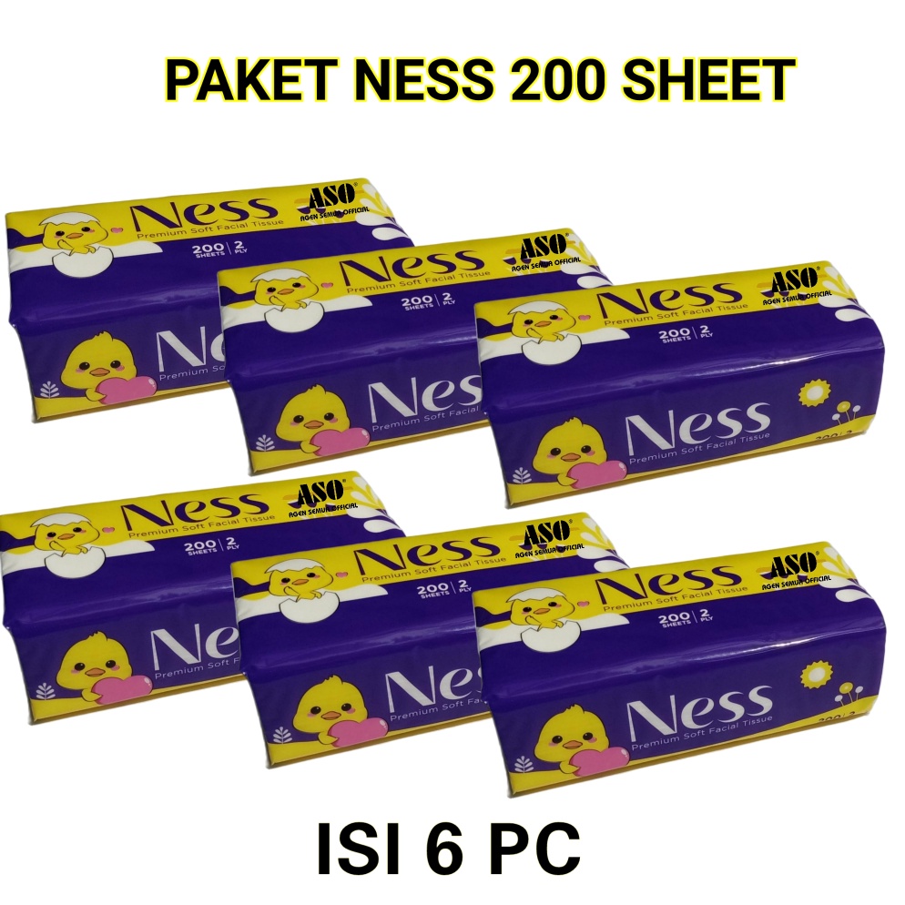 Jangan Ketinggalan order  PAKET ISI 6  Tisu Tissue NESS 2 sheet 2ply facial tissue PROMO
