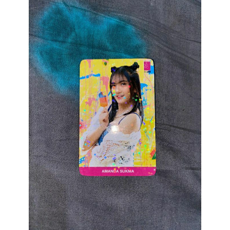 photocard official amanda jkt48 benefit yukata summer festival