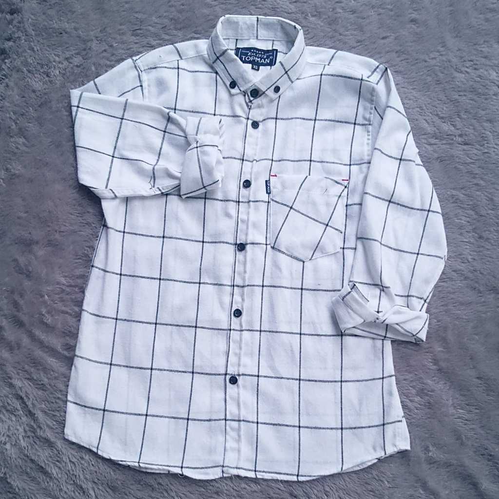 KEMEJA FLANEL ANAK LAKI LENGAN PANJANG USIA 10 - 15 TAHUN BAJU FLANEL MOTIF KOTAK DISTRO TERBARU
