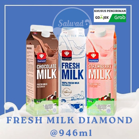 

Terlaris Fresh Milk Diamond Susu Segar Pasteurisasi 946ml
