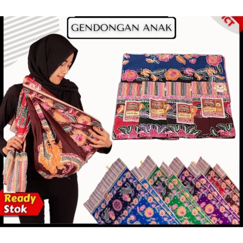 SELENDANG GENDONG BAYI JAYA ABADI MOTIF BATIK/JARIK DENGAN CORAK LIONG PANJANG 240-90cm