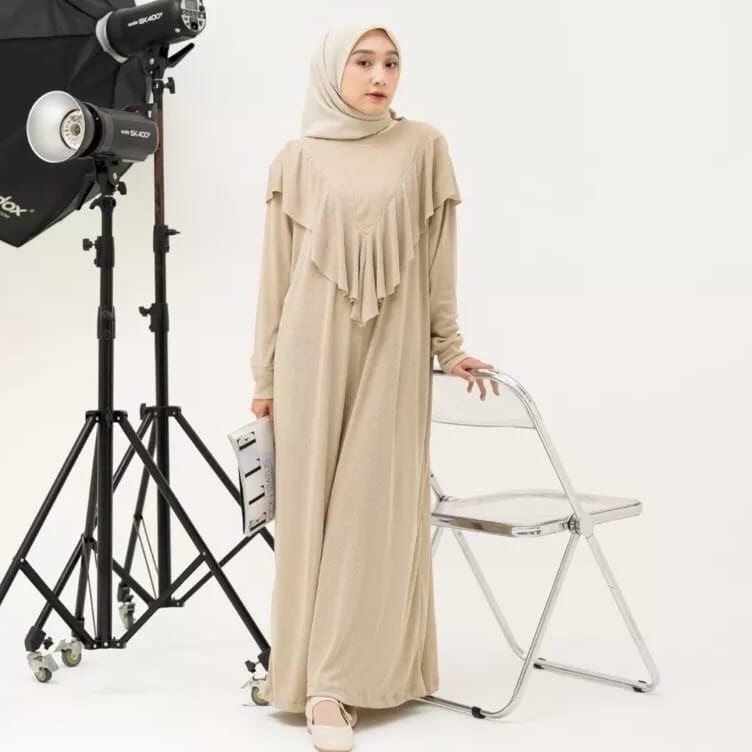 Best Produk Lady Dres Blouse Knit RibBaju Kurung WanitaPakaian Kurung WanitaStelan Muslim Wanita