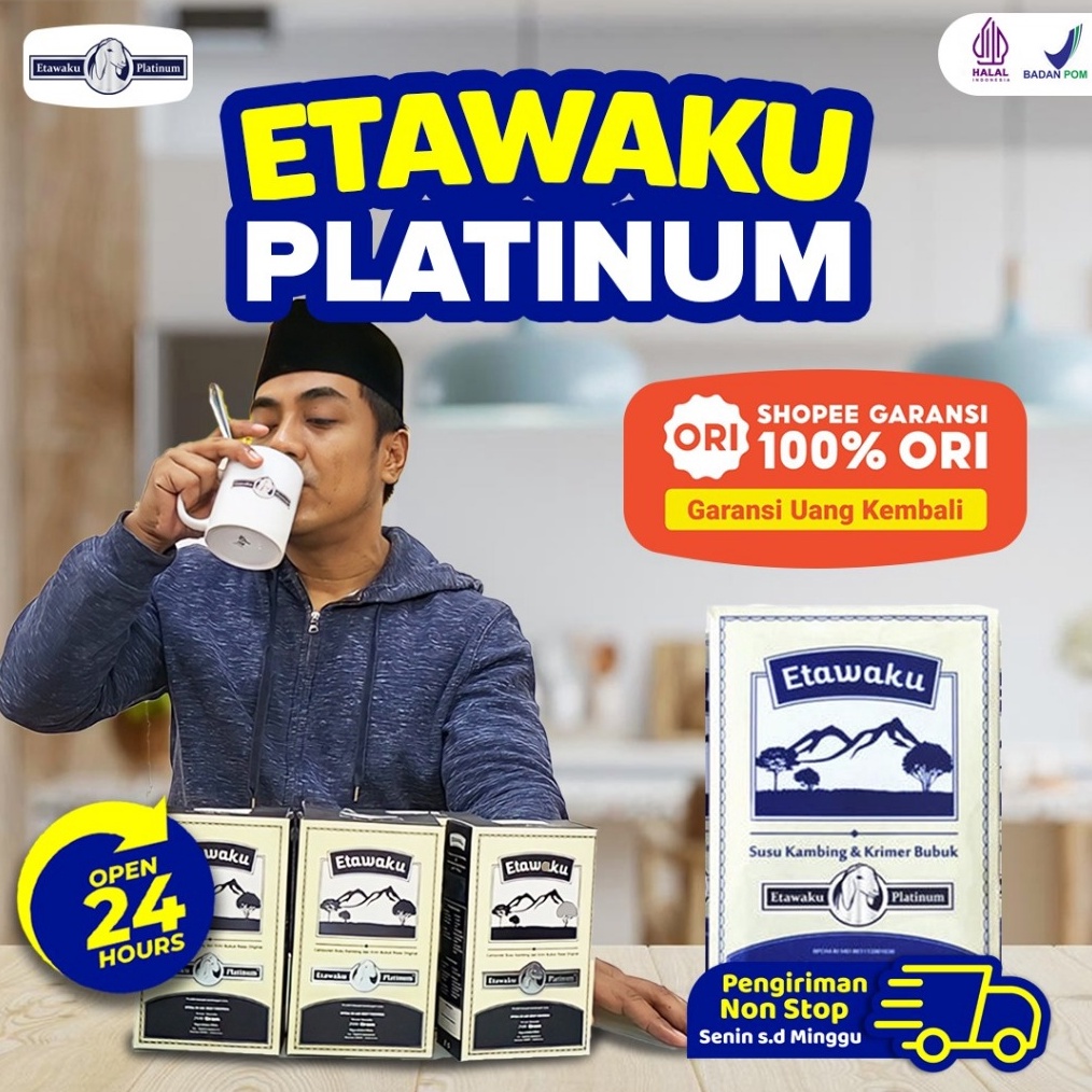 

Terlaris Etawaku Platinum Susu Kambing Segar Etawa Provit Bubuk Krimer Nabati Atasi Masalah Pernafasan Asma