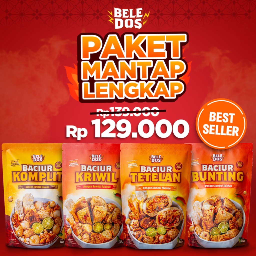 

Terlaris Beledos Paket Mantap Lengkap Baciur Komplit Baciur Kriwil Baciur Bunting Baciur Tetelan