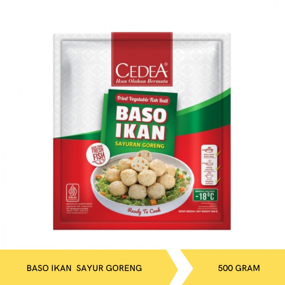 

CEDEA BASO IKAN SAYURAN GORENG 500 GR
