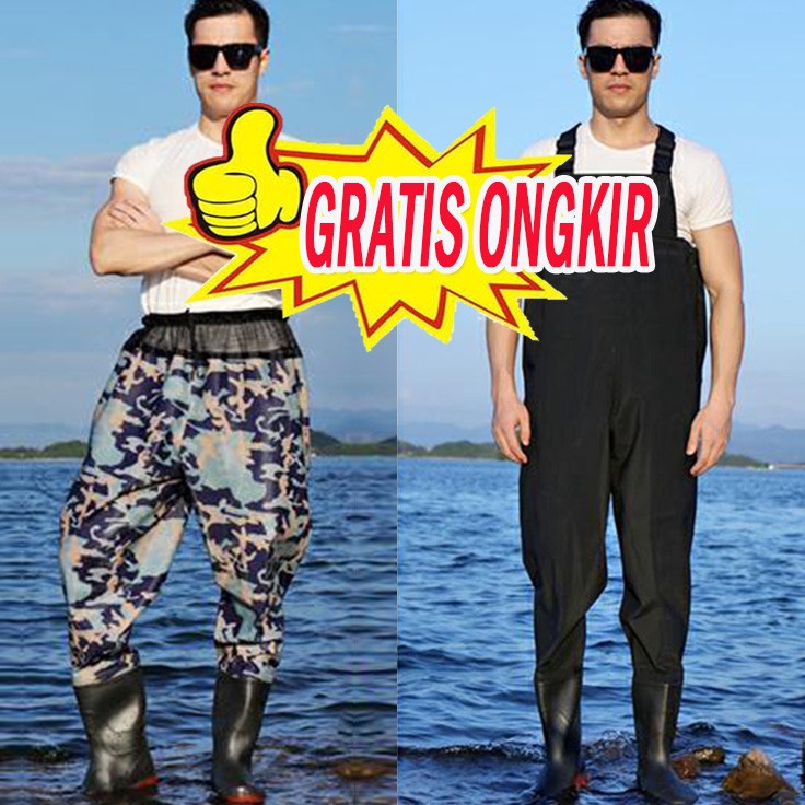 READY STOK Sepatu Boot Petani Sawah Panjang Anti Keong Dan Tahan Air Full Karet