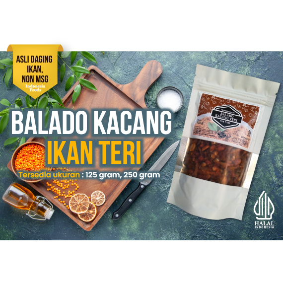 

Balado KACANG TERI PEDAS Siap Saji